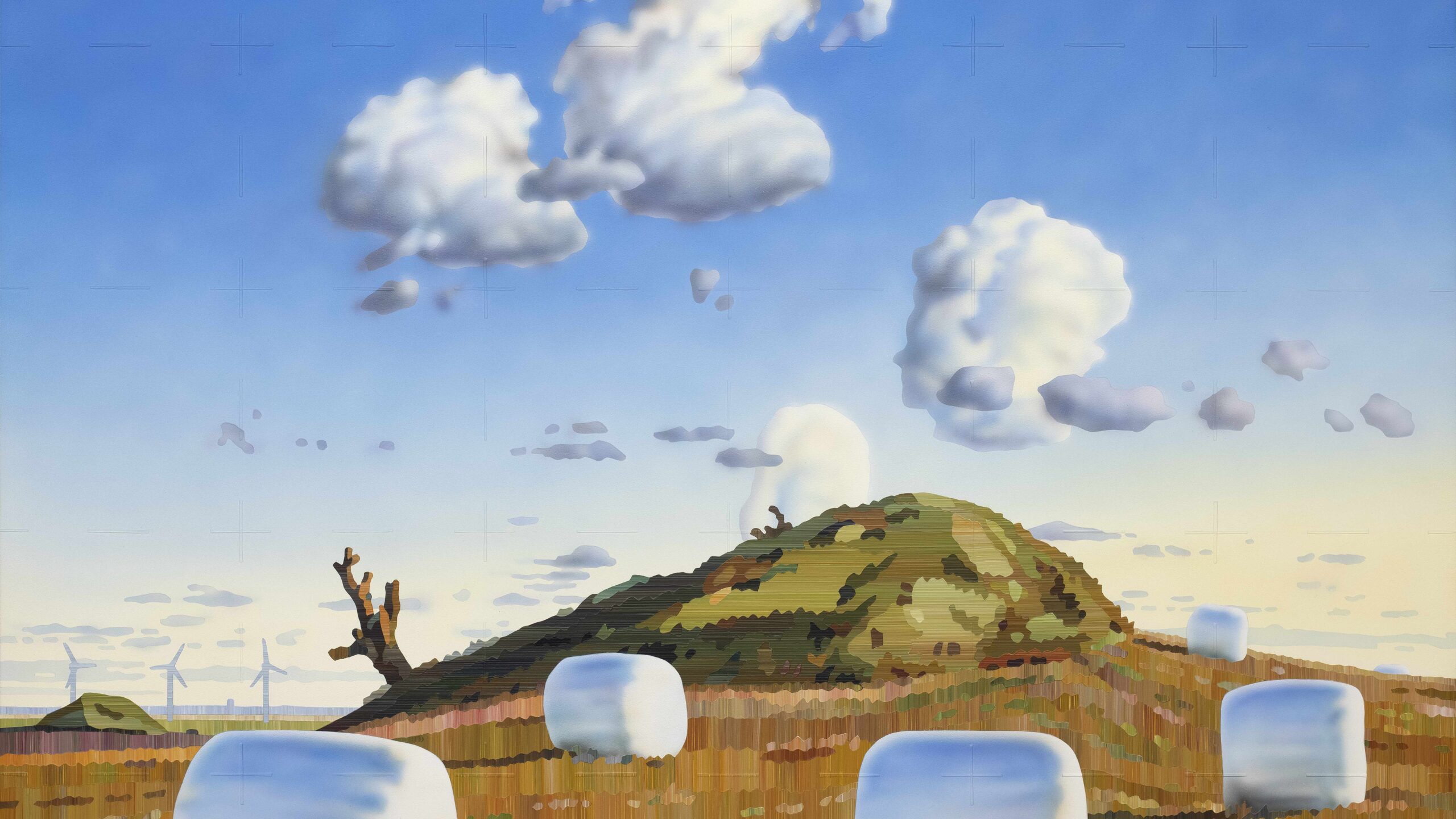 Lundbye Remake (Remastered). 2020. 91,3 x 109,5 cm. akryl på plade. Foto Torben Eskerod